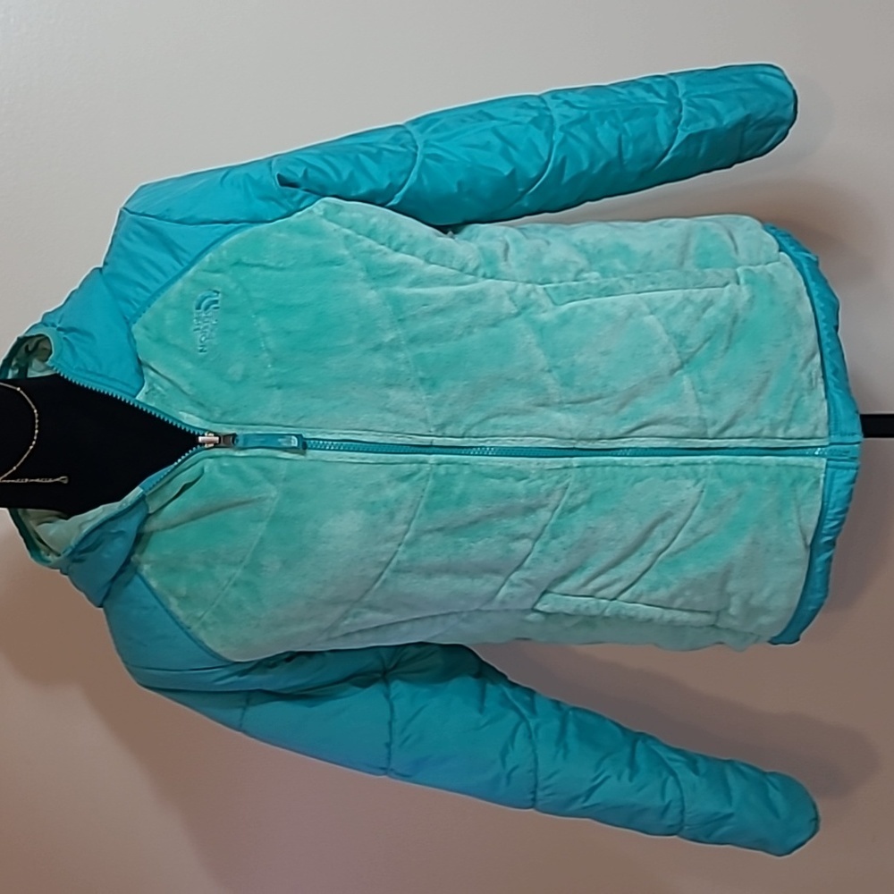 The north face girls XL/TG 18 light green